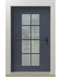 LIM CL06 - classic aluminum hinged front door with glass