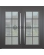 LIM CL06 double - classically styled traditional aluminum hinged door with glass