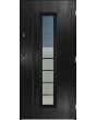 Sta Hevelius noir - steel modern entry door with glass