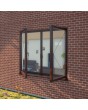 S68-D2 - Double casement aluminum window