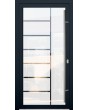 LIM Glass S7 - external aluminum frosted door with transparent decor