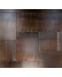 PIVOT M23 - aluminum pivot door with squareds in liquid metal