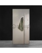 White soundproof steel entrance door