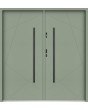 Sta Diego Double - contemporary pre-hung exterior double steel door