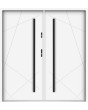 Sta Diego Double - contemporary pre-hung exterior double steel door