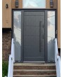 Fargo door with left and right sidelights - aluminum entry door