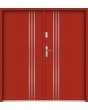Sta Gama Double - luxury steel double doors with decorative stripes