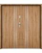 Sta Gama Double - luxury steel double doors with decorative stripes