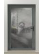 LIM FS3 - aluminum grey hinged door with fusing glass
