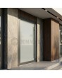 Anthracite fully frosted glazed front aluminum door