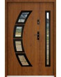 Sta Taurus Duo noir - modern steel front door with side panel