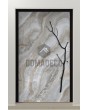 PIVOT Grigio - aluminium pivot door covered with grigio sintered quartz