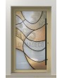 LIM SG3 -  Customizable Stained Glass external aluminum hinged door