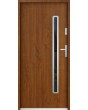 Sta Hadar - exterior metal front entry door with glass