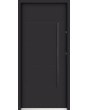 Sta Henson - contemporary steel front door with ribs