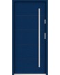 Sta Henson - contemporary steel front door with ribs