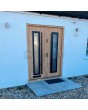 Sta Hevelius Double Noir - metal double door with black frame arround glass
