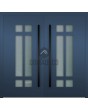 LIM HEY II double -  custom aluminum double exterior door with two glass