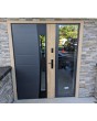 Fargo door with right sidelight (view from the outside) - aluminum entrance door
