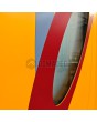 PIVOT INLAY - Aluminum pivot door door with colourful ovals