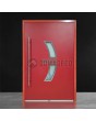 Red aluminium unique pivot front door