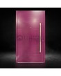 Purple aluminum main entrance door