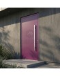 Purple aluminum main entrance door