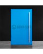 Blue aluminum main entrance door