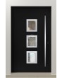 PIVOT Izobar - aluminum single pivot door with five windows