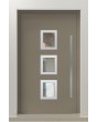 PIVOT Izobar - aluminum single pivot door with five windows
