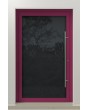 PIVOT VL19 - Lacobel glass coated with a high-quality paint aluminum pivot door