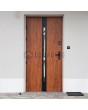 Golden metal single front door 