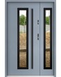 Sta Hevelius Duo Noir - glass entry doors residential with side panel