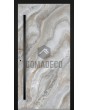LIM Grigio - aluminum hinged door covered with grigio sintered quartz