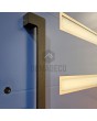 PIVOT 39 - aluminum prehung aluminum pivot door