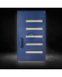 blue aluminum prehung aluminum pivot door