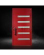 red aluminum prehung aluminum pivot door