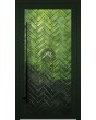 LIM FS1 - high-quality aluminum hinged door with green fusing glass