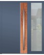 Aluminum LIM hinged door with right sidelight (view from the outside) 