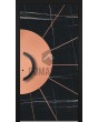 LIM Sahara - aluminum hinged door covered with Sahara Noir sintered quartz and copper sheet