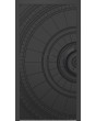 LIM V63 - aluminum hinged front door with milled pattern