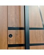 LIM W360 double - solid double aluminium door with stripes