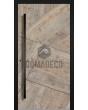 LIM WOODLINE 3 - aluminum entry door covered Fir Platinum wood imitation