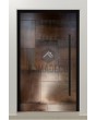 LIM M23 - aluminum hinged door with squareds in liquid metal
