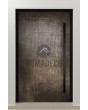 PIVOT M24 - aluminum pivot door with bronze liquid metal