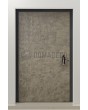 PIVOT M3 - Aluminum pivot entry door coated with liquid metal