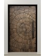 LIM M30 - aluminum hinged door with brown texture of milled metal