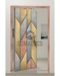 PIVOT M4 - Aluminum pivot entry door coated with liquid metal 