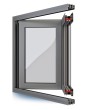 2 panels Aluminum Bifold Doors
