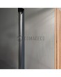 LIM RAIL3 - aluminum exterior door with vertical slats made of aluminum profiles